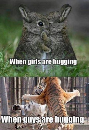 hugging